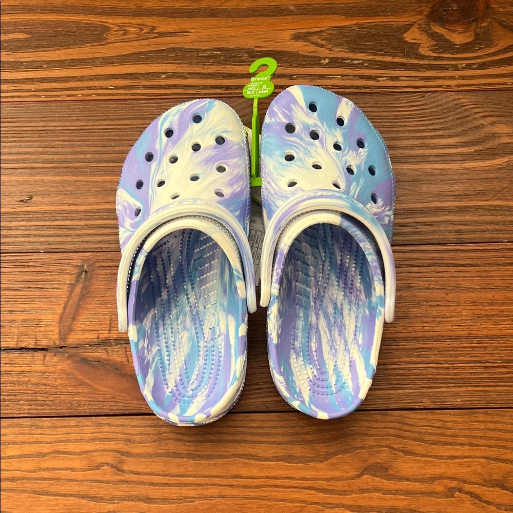 CROCS Women's Water Shoes - Purple and White